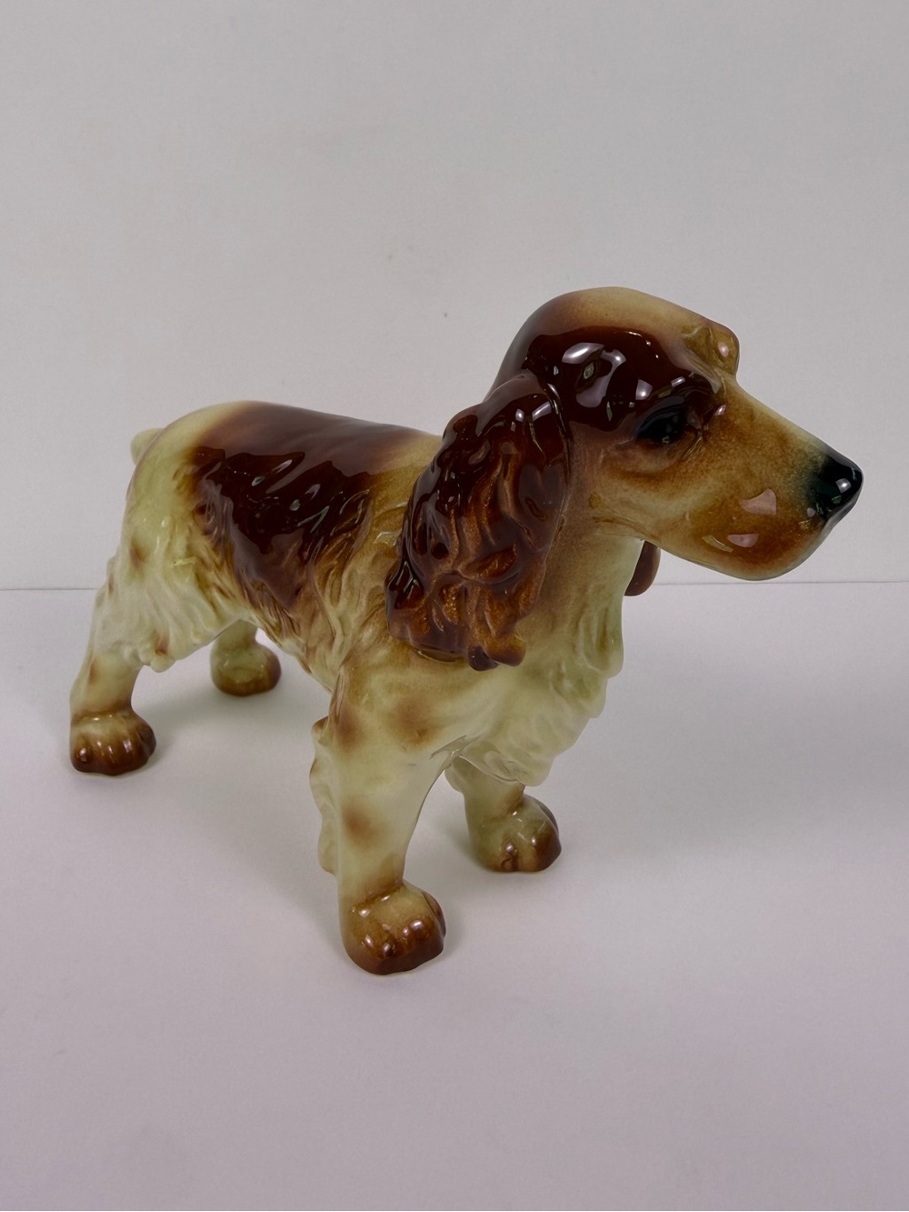 Vintage Goebel Cocker Spaniel Dog Figurine West Germany Glossy Porcelain